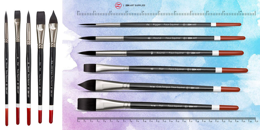 Watercolor Brush Sizes - A Useful Guide