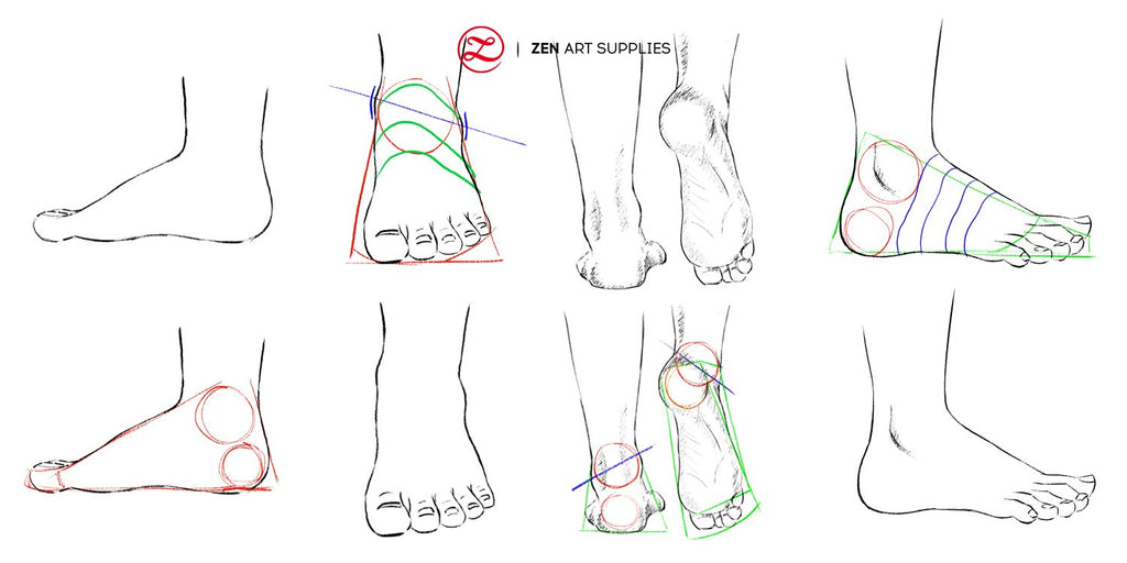 How To Draw Feet Properly – ZenARTSupplies | Inspiring the Artist in ...