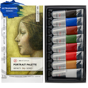 8 Tubes x 50ml Portrait Oil-Based Palette