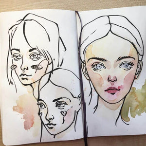 Plain Grey B6 (5x7") 120gsm Sketchbook