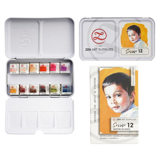 Travel Watercolor Paint Set for Portraits