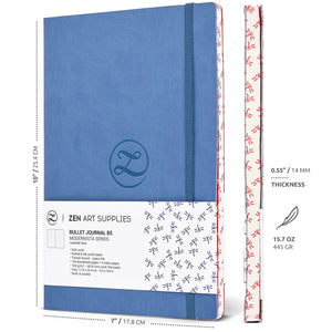 Lavender Blue B5 (7x10") 120gsm Dot Journal
